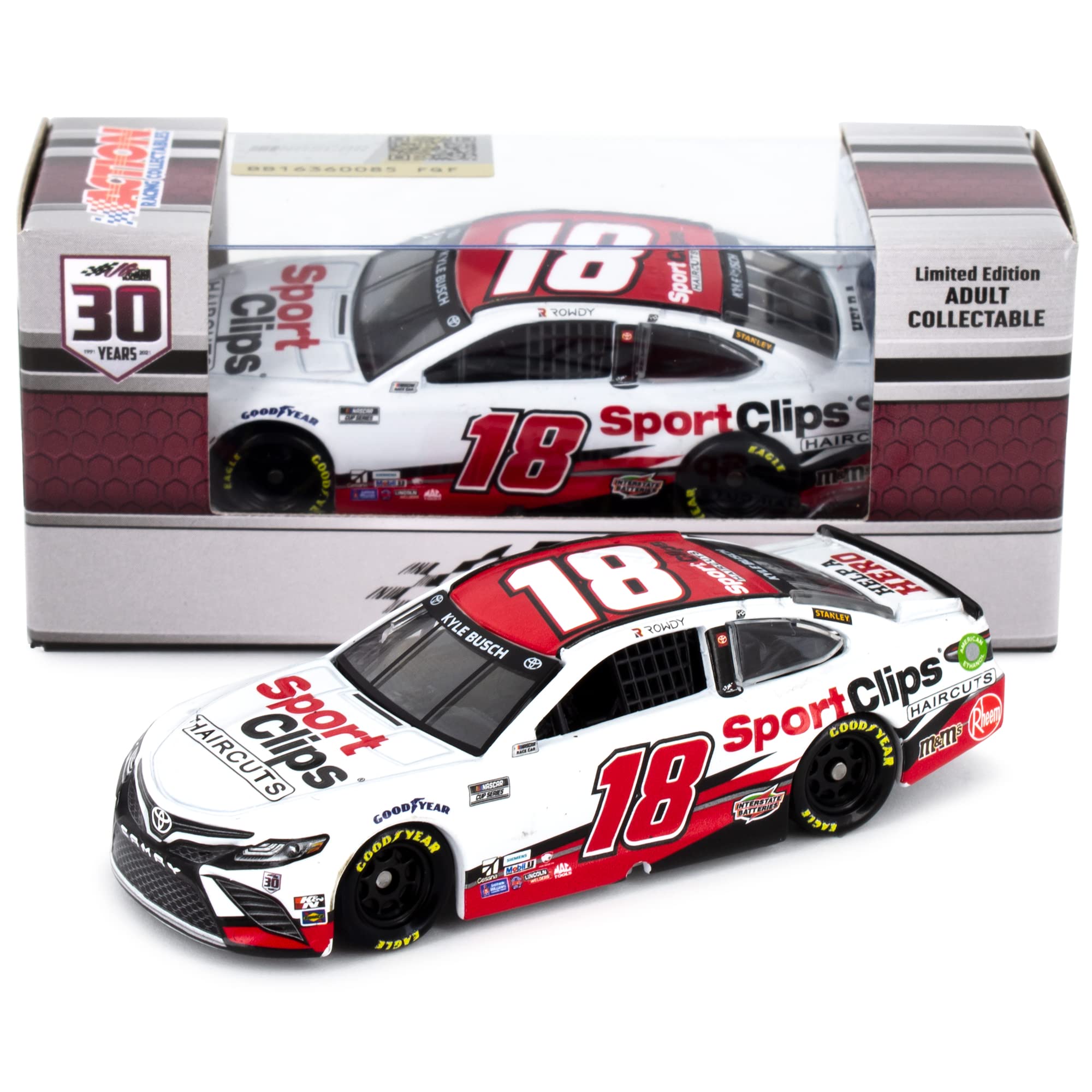 Amazon.com: HGB Lionel Racing Kyle Busch 2021 Sport Clips Diecast