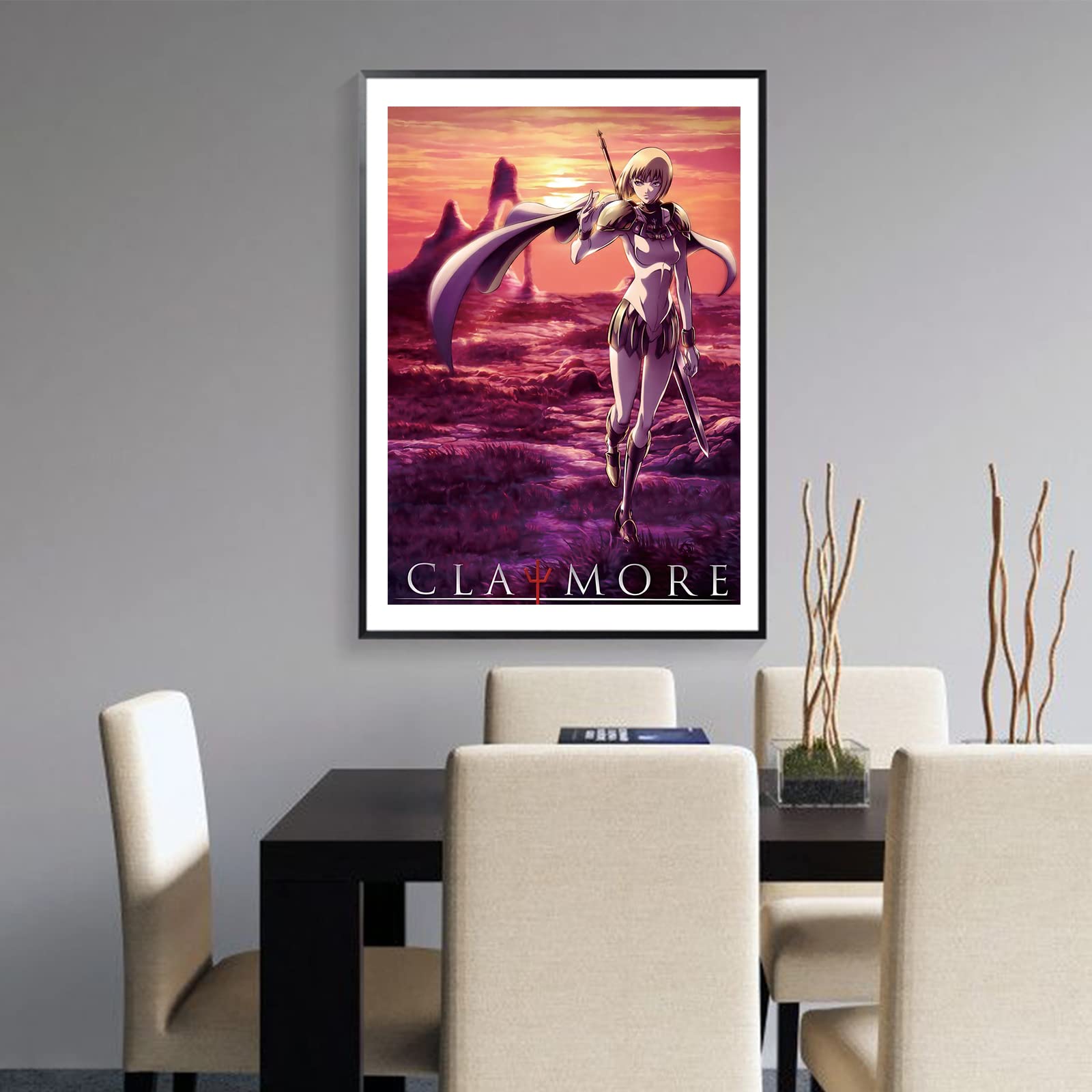 Claymore Poster，Set of 6, Claymore Anime Poster，Modern Print