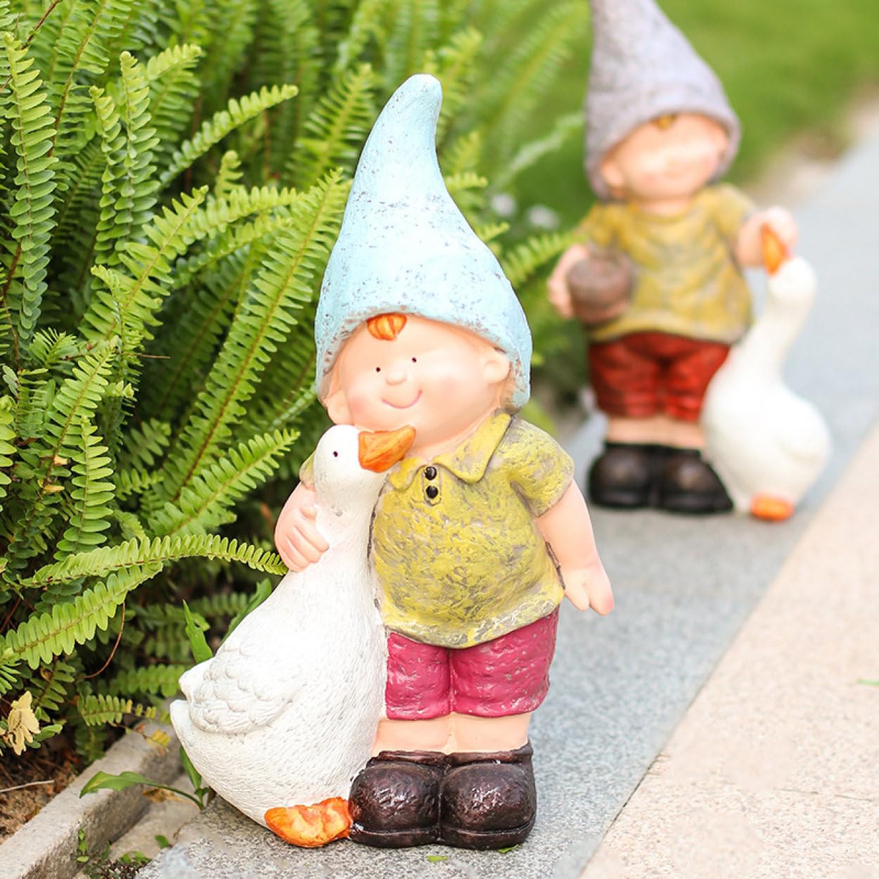 Amazon.co.jp: [dhiuebc] 子供置物 ガーデン 置物 スタイル2