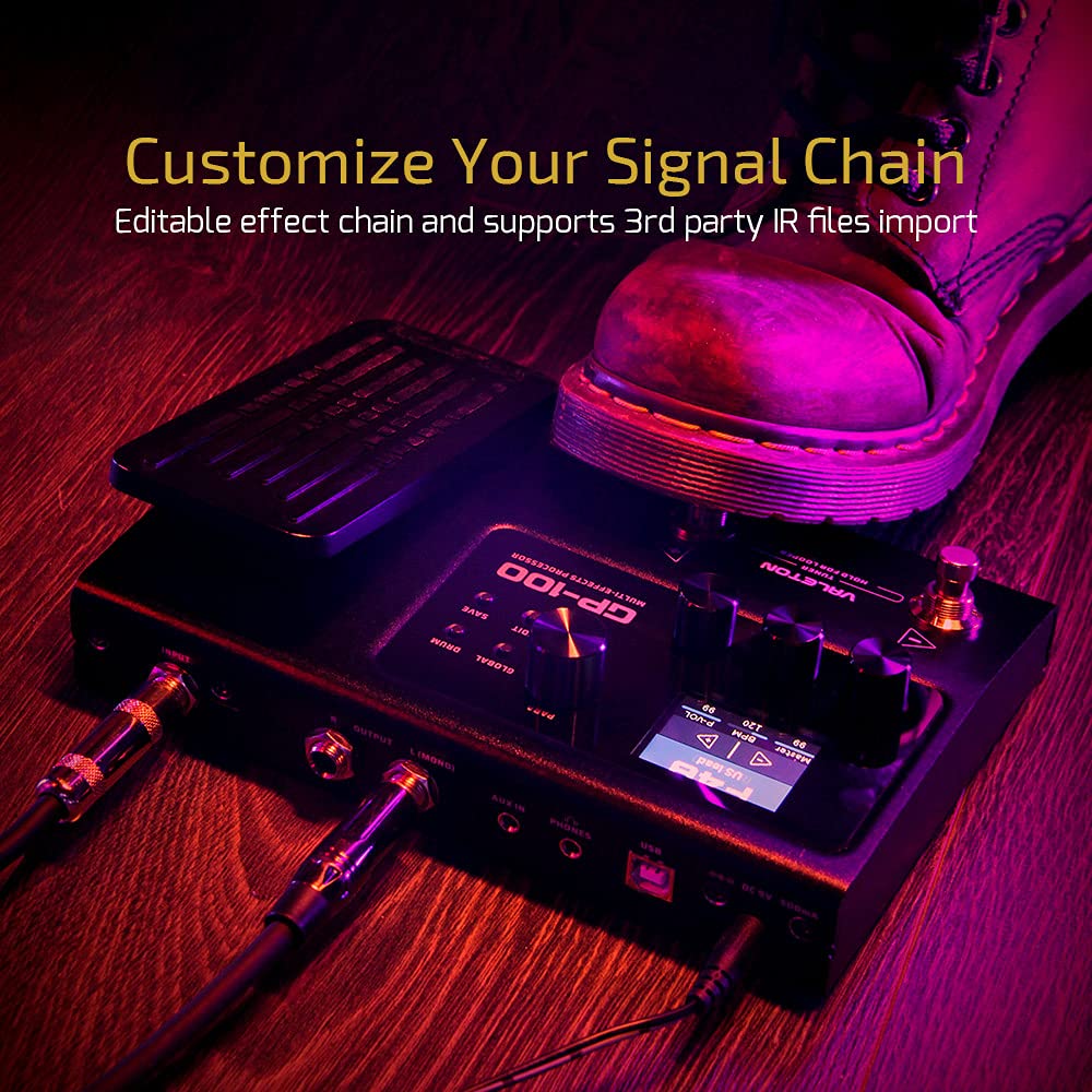 Amazon.co.jp: Valeton GP-100 ギター ベース シミュレーション