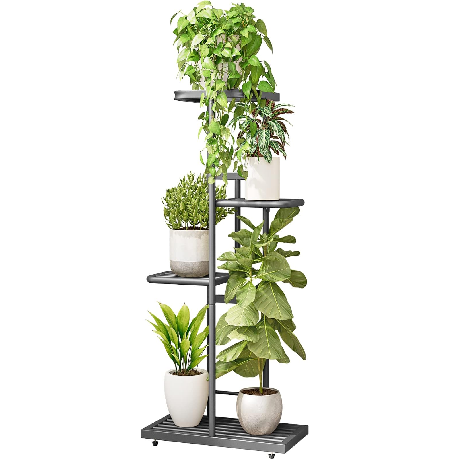 Amazon.com : LINZINAR Plant Stand Indoor Outdoor Corner 4 Tier