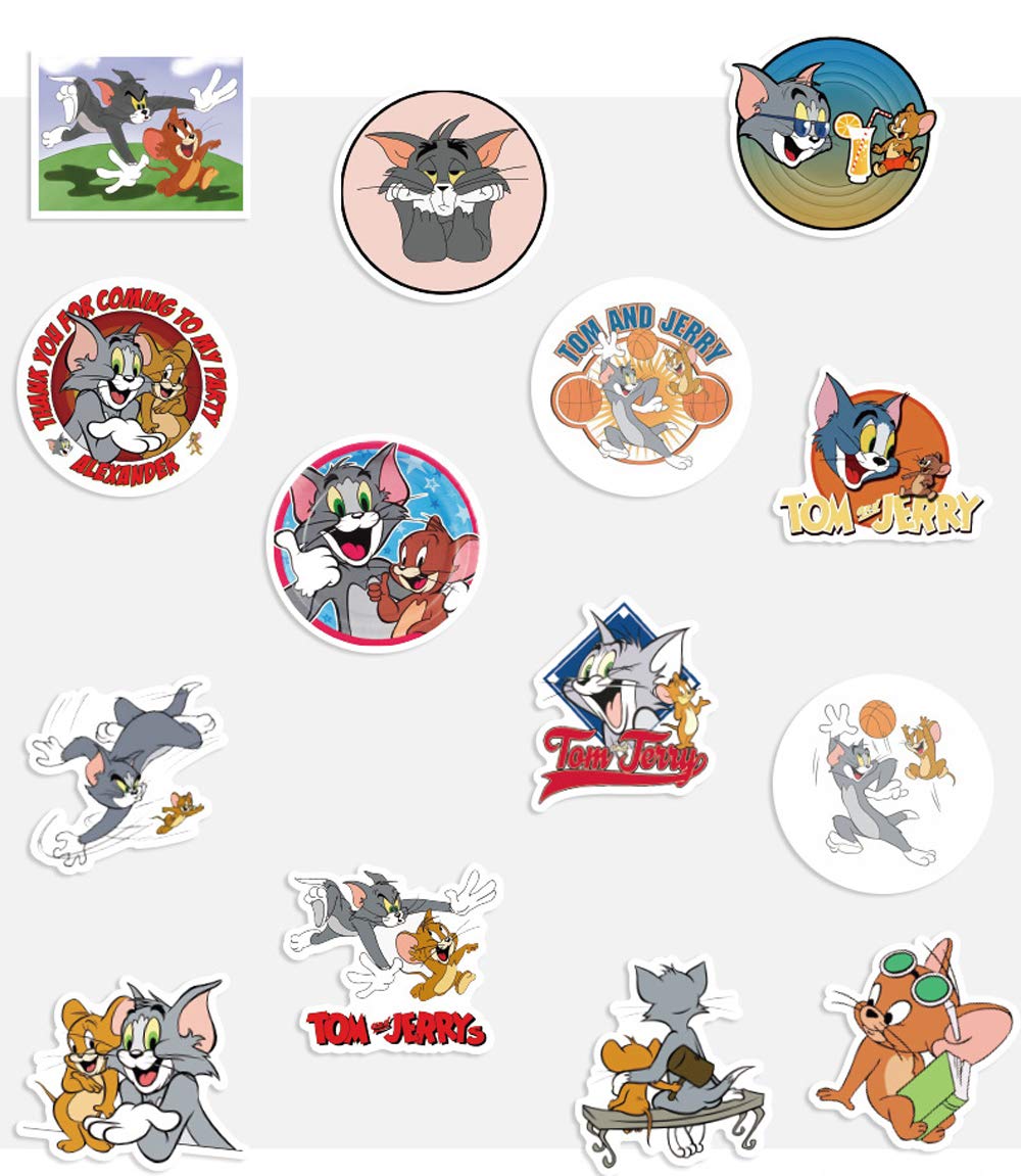 Amazon.co.jp: トムとジェリー ステッカー 50枚セット PVC 防水 シール
