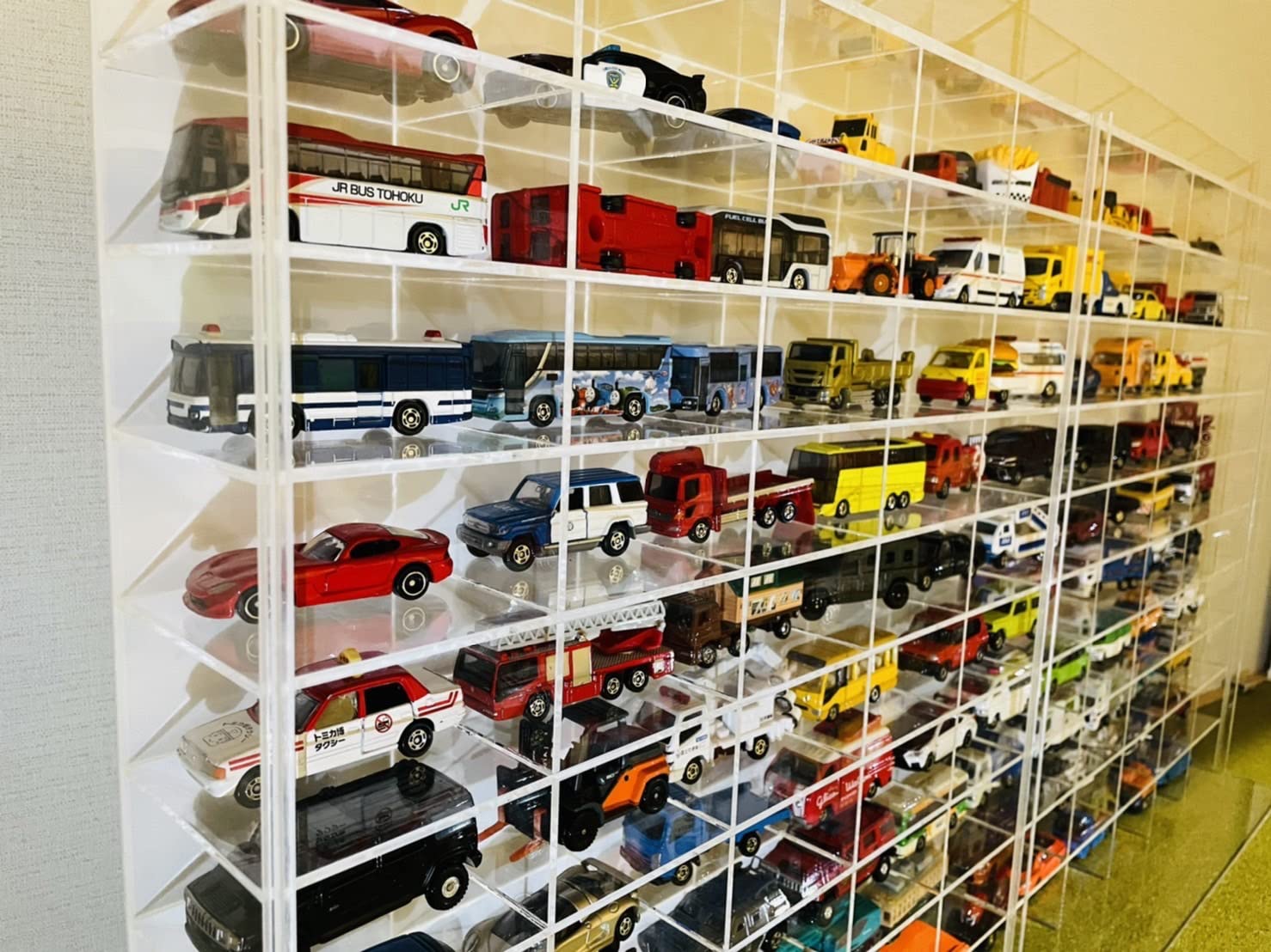 Amazon.co.jp: ミニカーケース トミカケース アクリル製 10×10マス