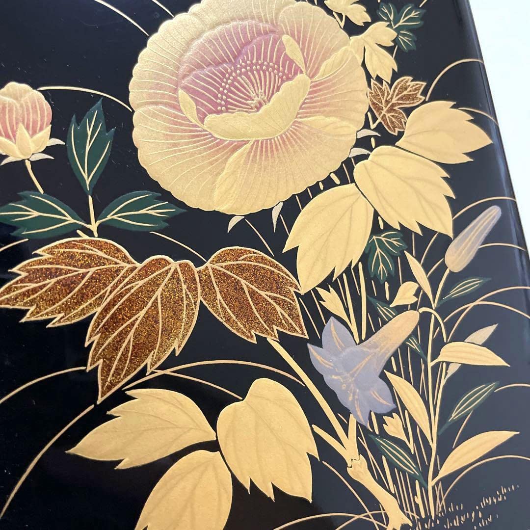 Amazon.co.jp: 京都 象彦 高級硯箱 書道 漆器 金蒔絵 : 文房具