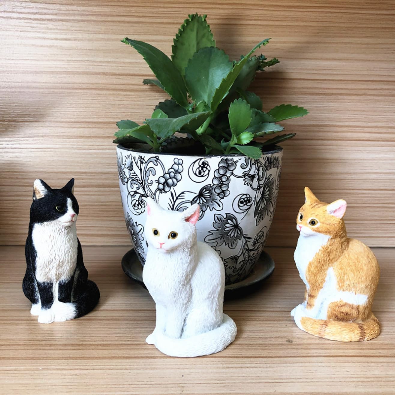 Amazon.co.jp: リアル 猫おきもの ミニチュア 本物そっくり F 猫の置物