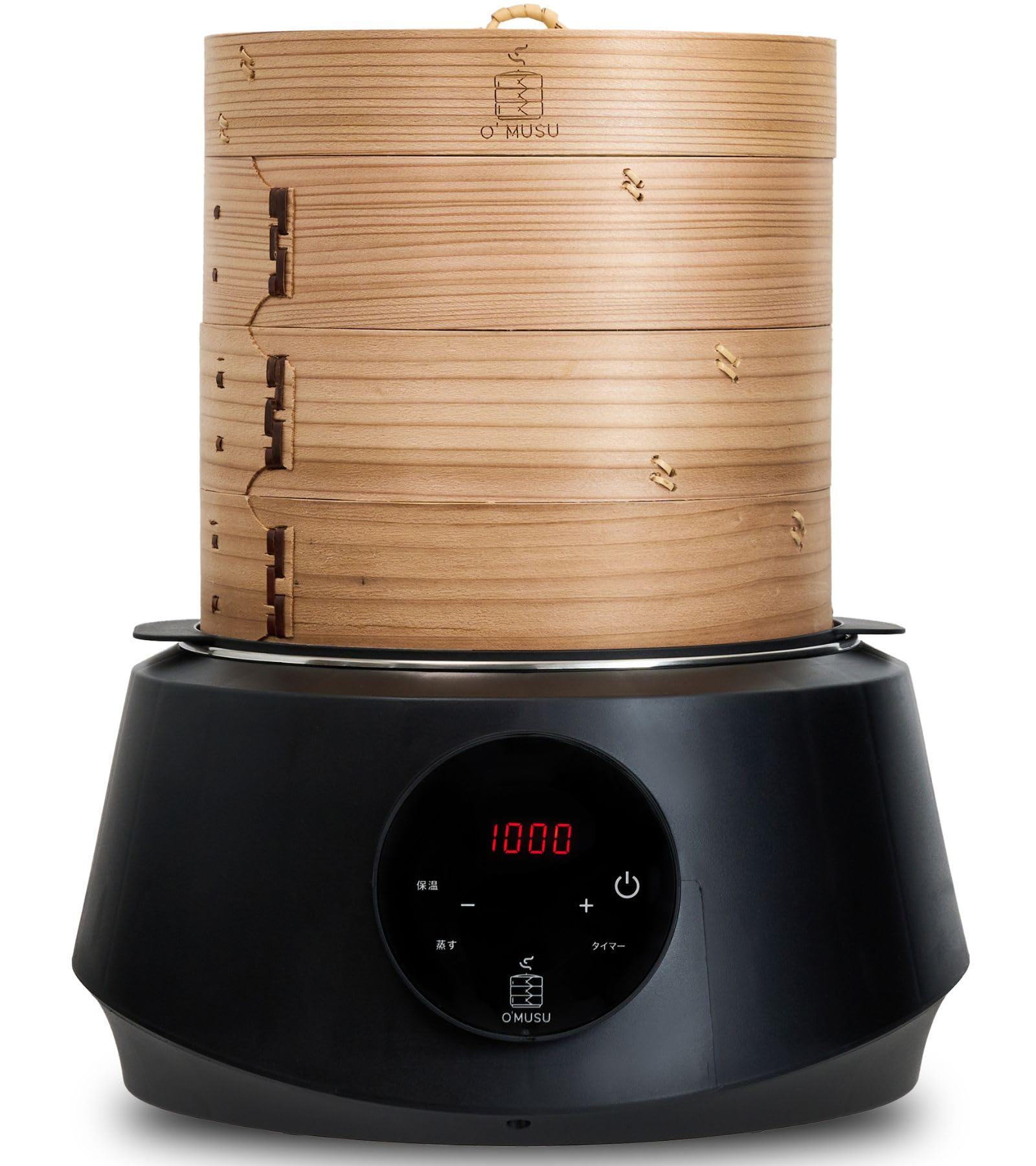 Amazon | Ocrasi せいろ 蒸し器 電気 21cm 便利なタッチパネル 6段階