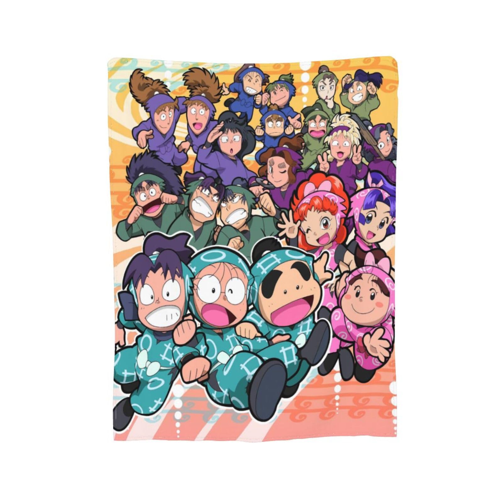 Amazon｜忍たま乱太郎 毛布 シングル 夏用 ブランケット フランネル