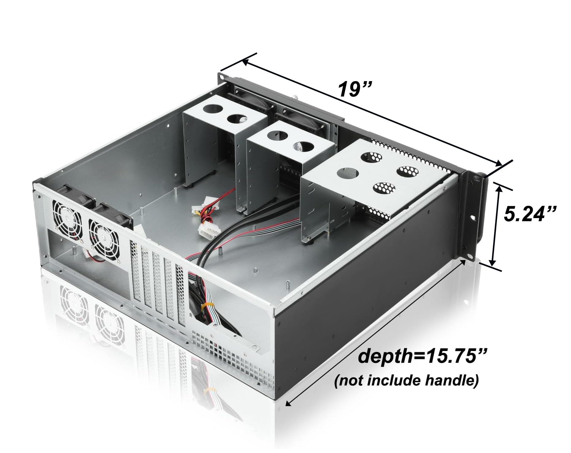 Amazon | RackChoice 3u ラックマウントサーバーシャーシ ATX/MATX 3x5