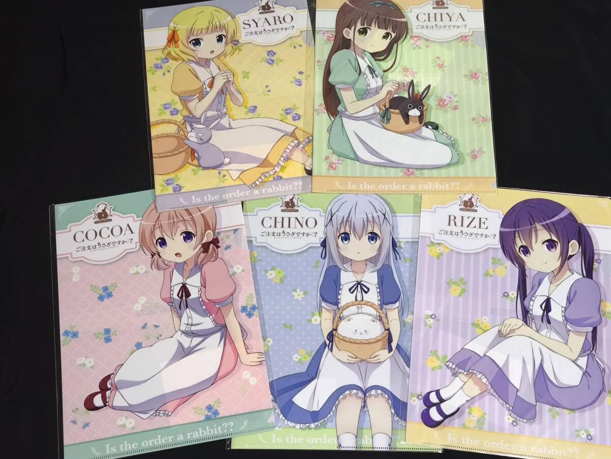 Amazon.co.jp: クリアファイル ご注文はうさぎですか? ローソン特典 全