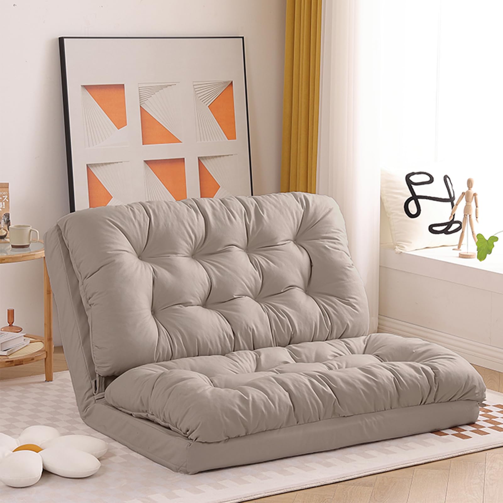 Amazon｜ソファーベッド 一人用 折畳み 可愛い マルチに使える3way 5
