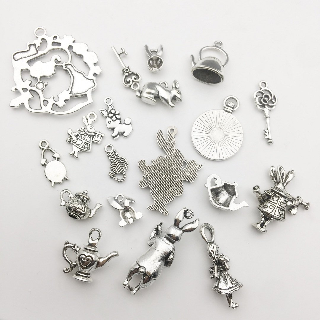 Amazon.co.jp: 40ピース ミックスアリスチャームペンダント