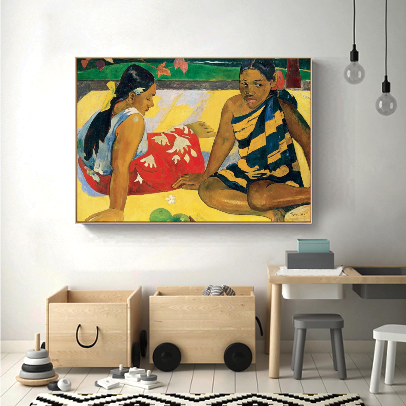 Amazon.co.jp: ポール・ゴーギャン ウォールアート - タヒチの女性二人