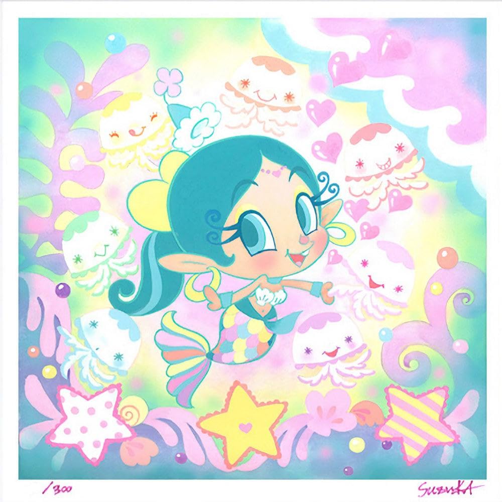 Amazon.co.jp: Suzuka Yoshida Mermaid Acbi Giclee Print Portrait