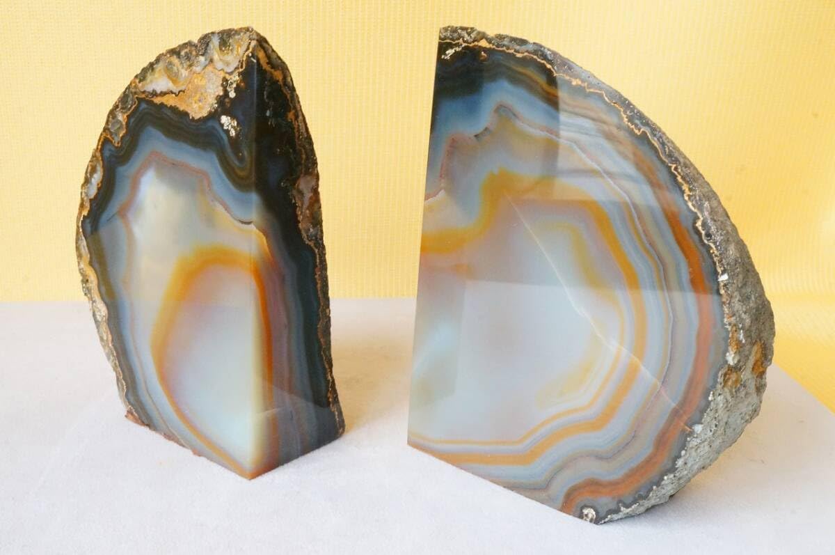 Amazon.co.jp: ！35年前の在庫！瑪瑙 断面 天然石 輪切り 鉱物標本