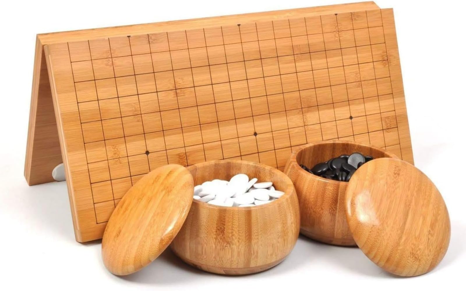 Amazon | 囲碁セット 囲碁 碁盤セット 19路盤 携帯便利 折り畳み式碁盤