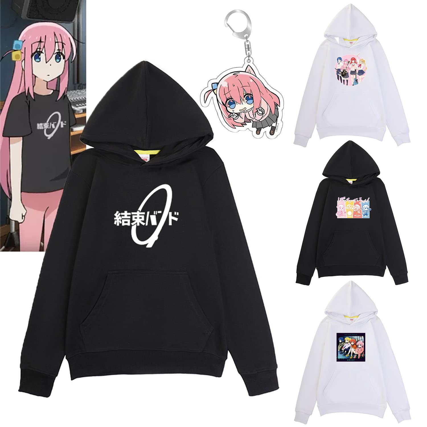 Amazon.co.jp: ぼっち ざ ろっく 服 パーカー 結束バンド tシャツ 長袖