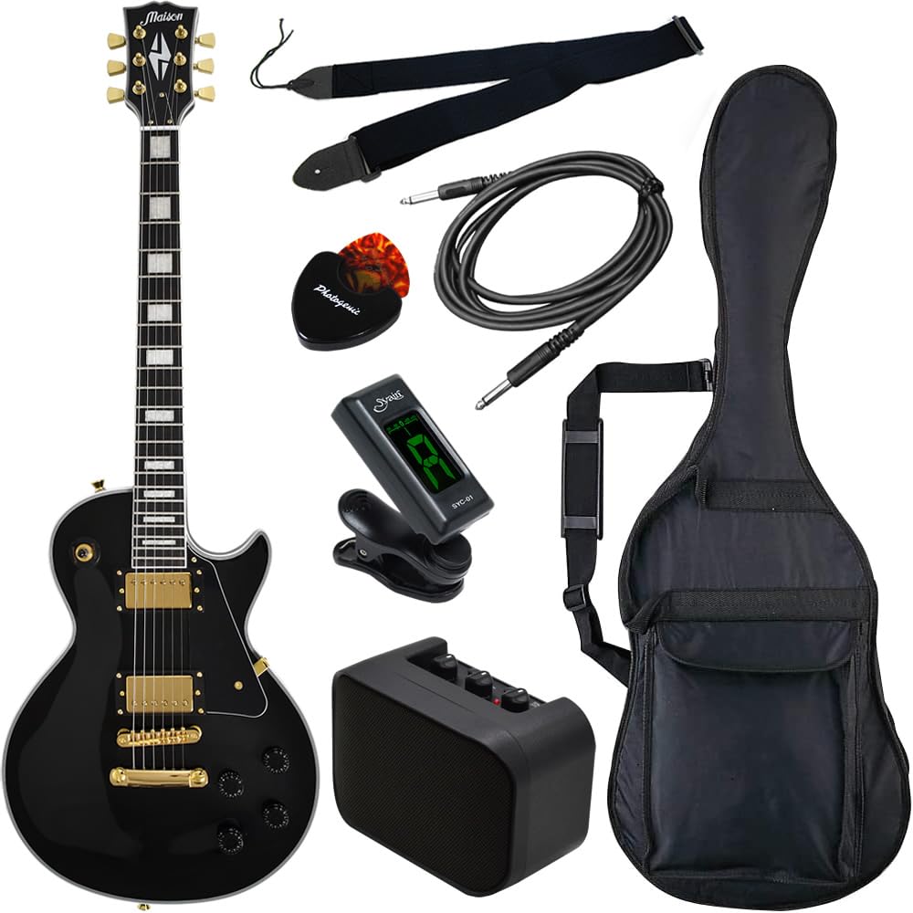 Amazon | Maison メイソン エレキギター レスポールタイプ LP-38C/BK