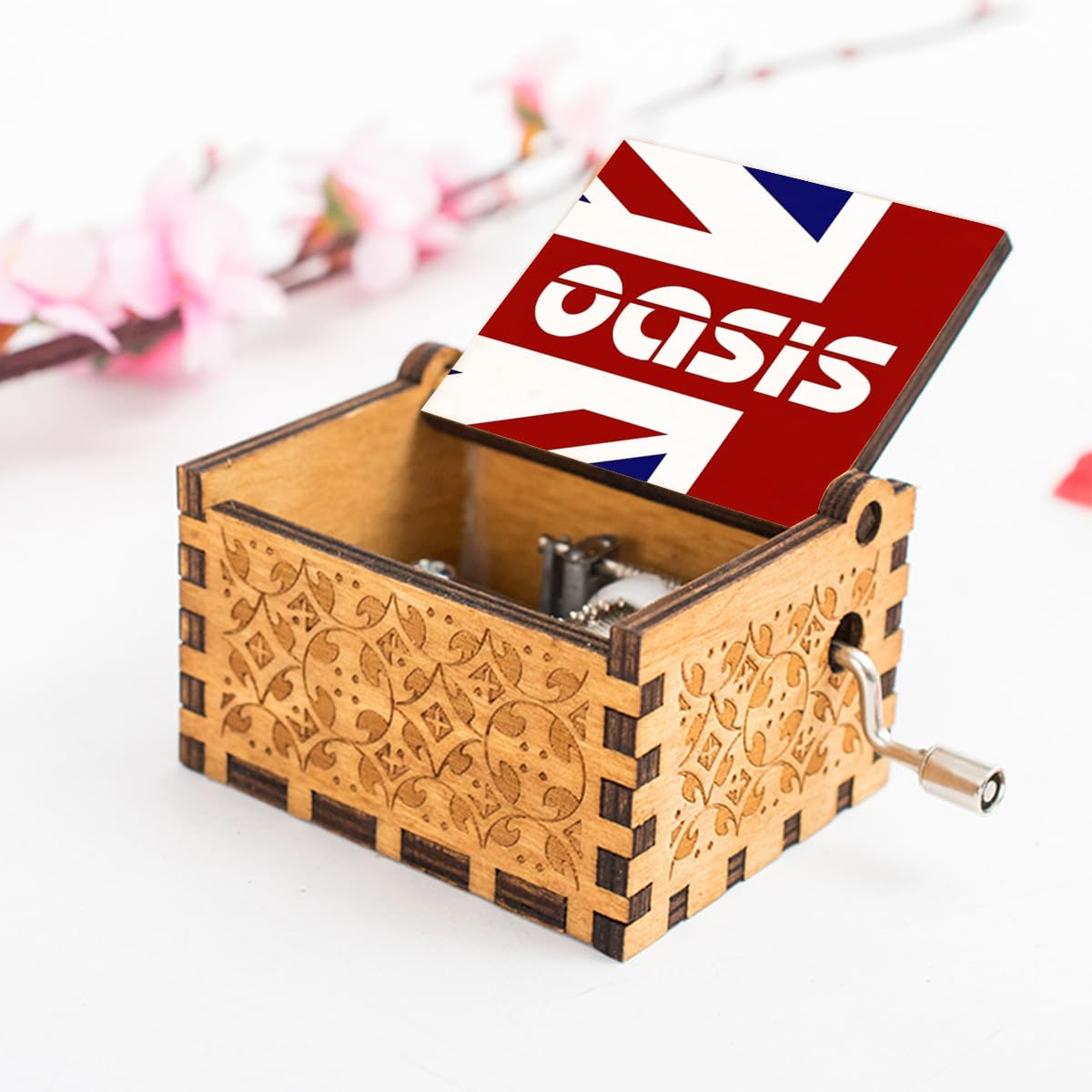 Amazon | OASIS オアシス オルゴール 音楽ボックス 木製 ミュージカル