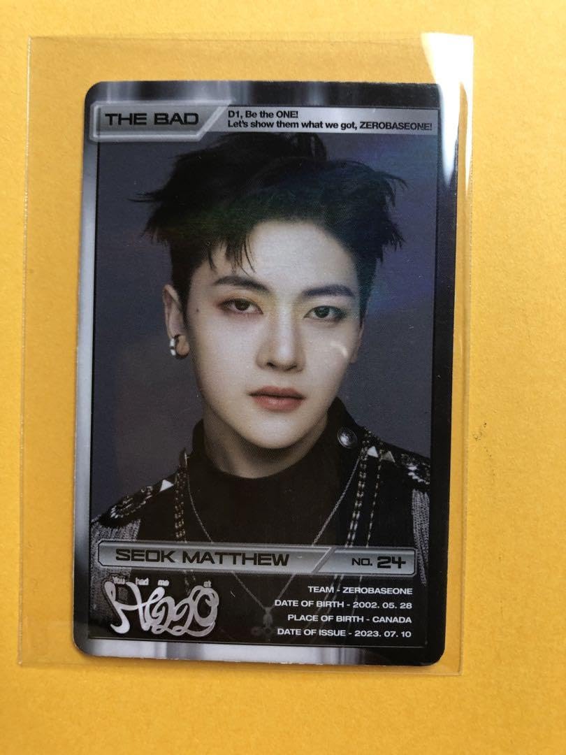 Amazon.co.jp: zb1 ゼベワン マシュー メテュ solar IDカード トレカ