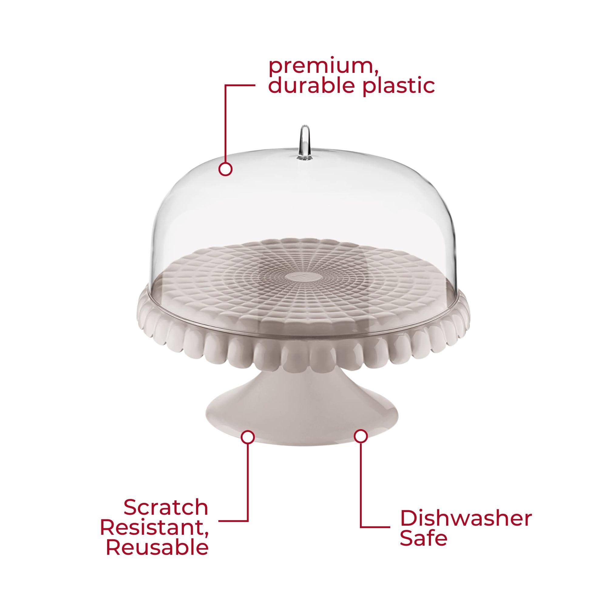 Amazon｜GUZZINI(グッチーニ) ケーキスタンド TIFFANY トープ