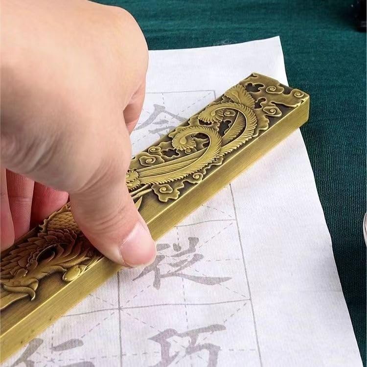 Amazon | 龍 文鎮 どう真鍮製 置いて使う文鎮 竜 ドラゴン 書道用品