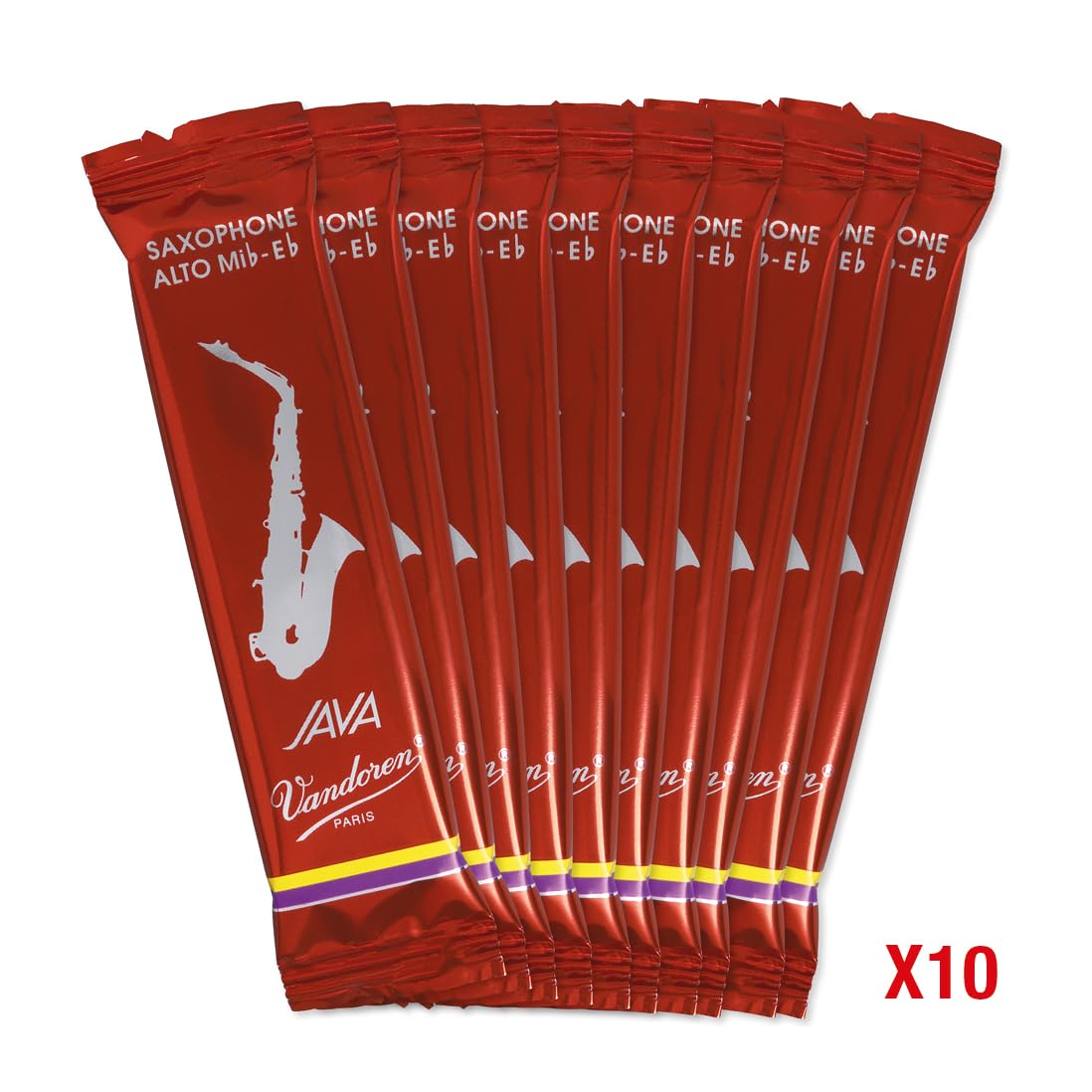 Amazon.co.jp: バンドーレン アルトサックスリード JAVA RED:2-1/2(10