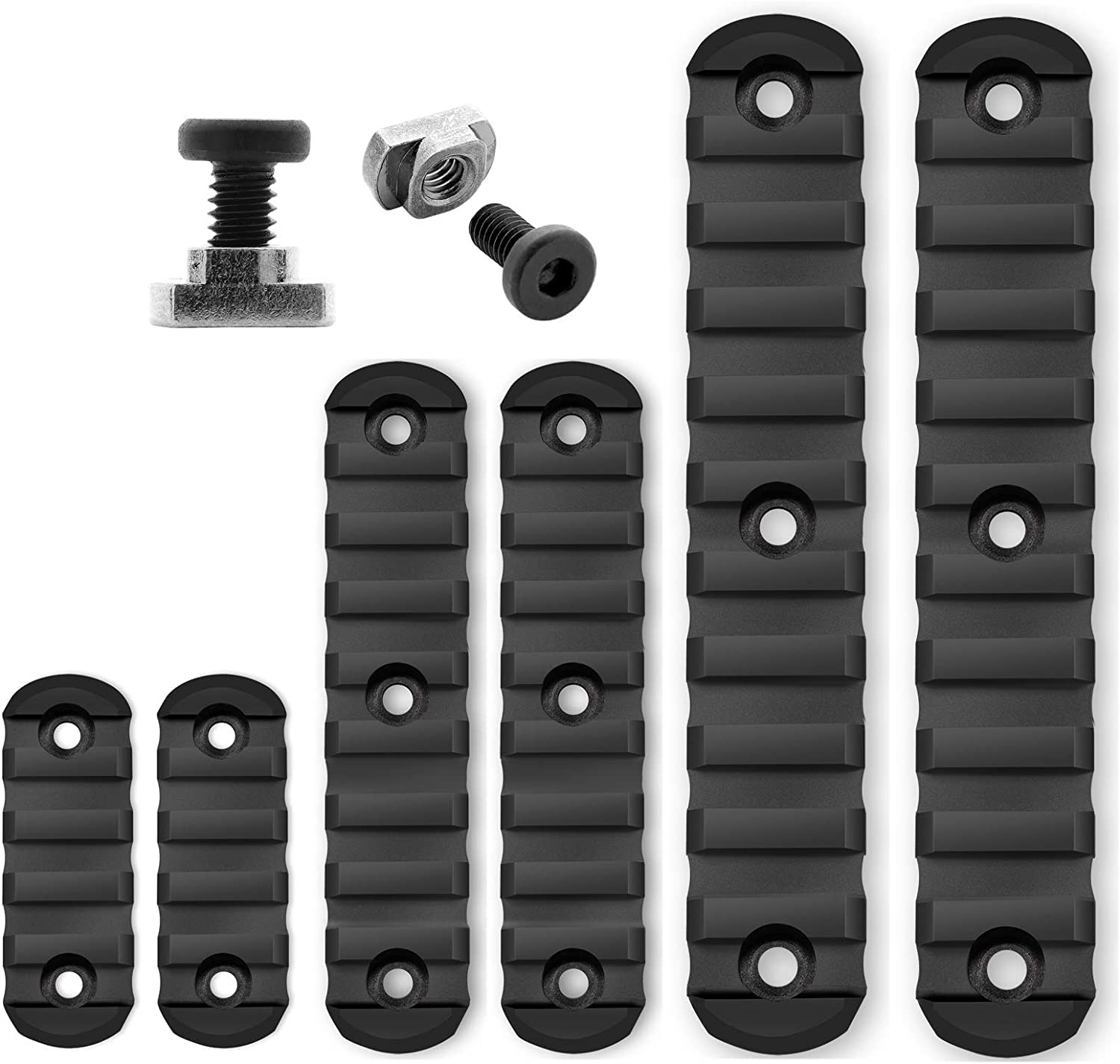 Amazon | M - LOK 20mmレール 超軽量 mlok レール5スロット9スロット11