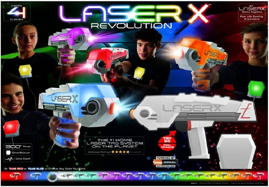 Amazon | Laser X クロスシューティング 4丁セット レーザーX