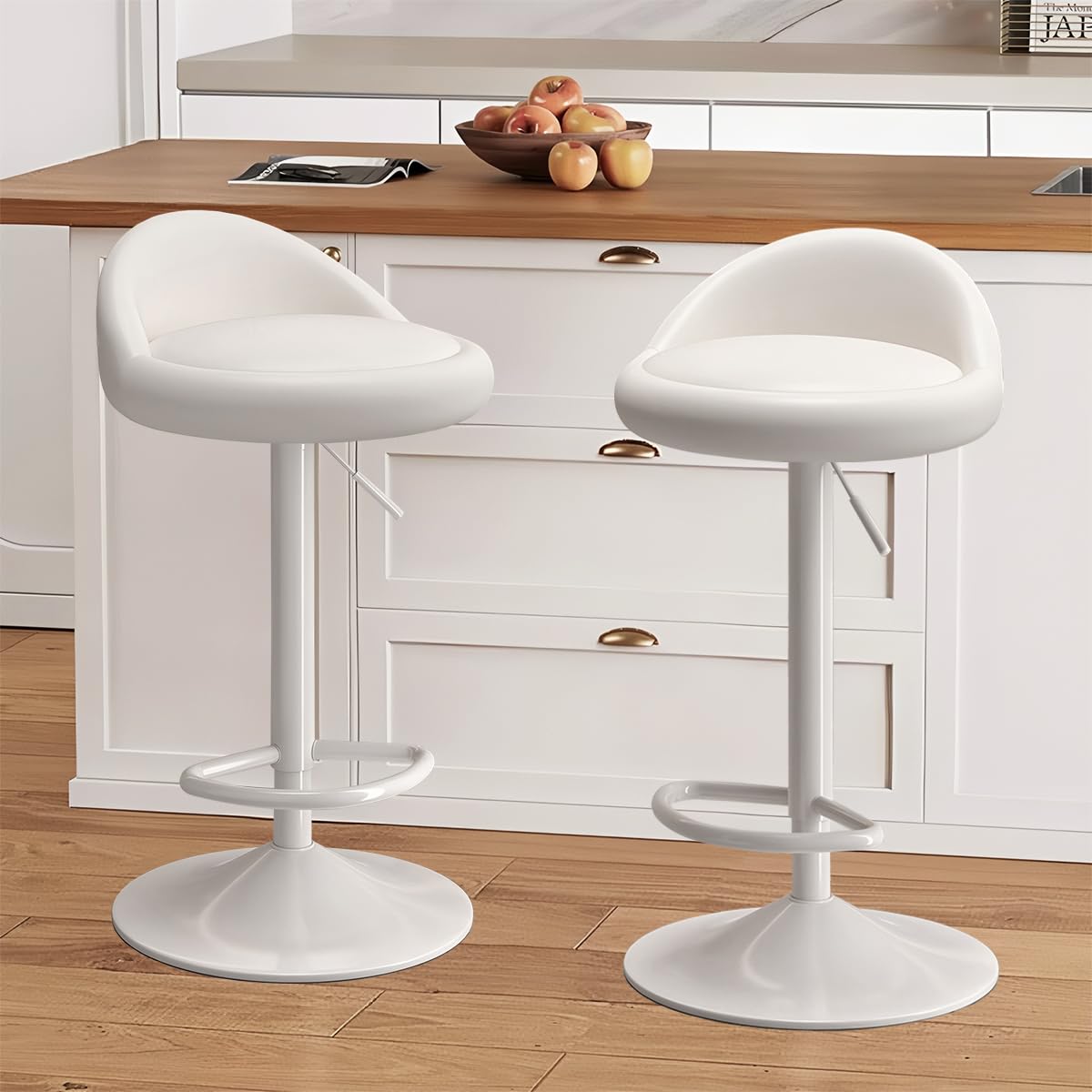 Amazon｜JPBSTO カウンターチェア 2脚セット 回転 昇降式 PUレザー