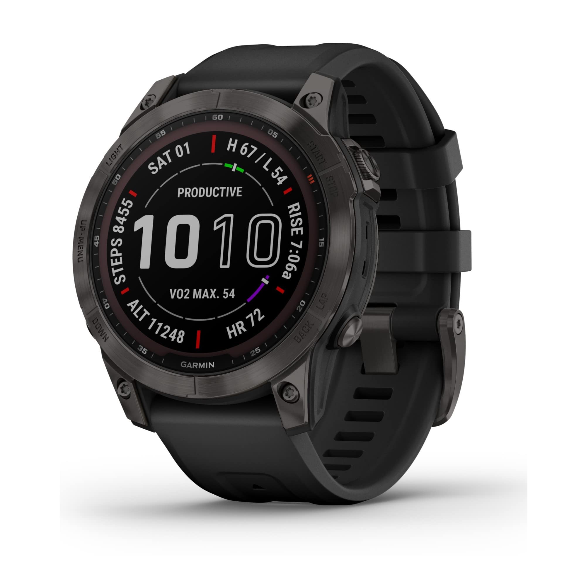 Amazon.com: Garmin 010-02540-34 Fenix 7 Sapphire Solar, Adventure