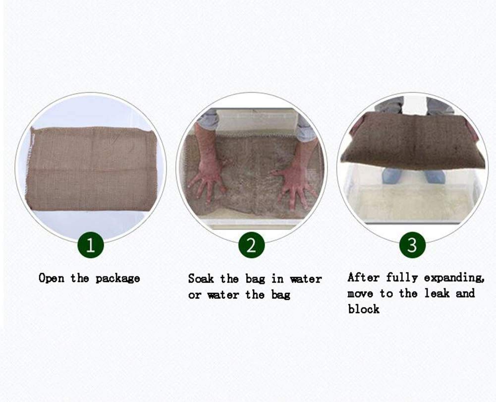 Amazon｜土のう 吸水性土嚢 吸水性土のう 水だけでふくらむ土を使わ