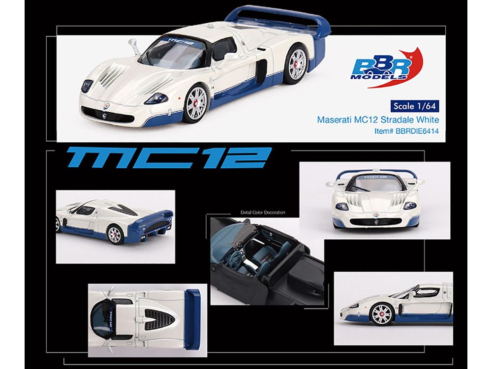 Amazon | BBR 1/64 マセラティ MC12 ストラダーレ ホワイト 完成品