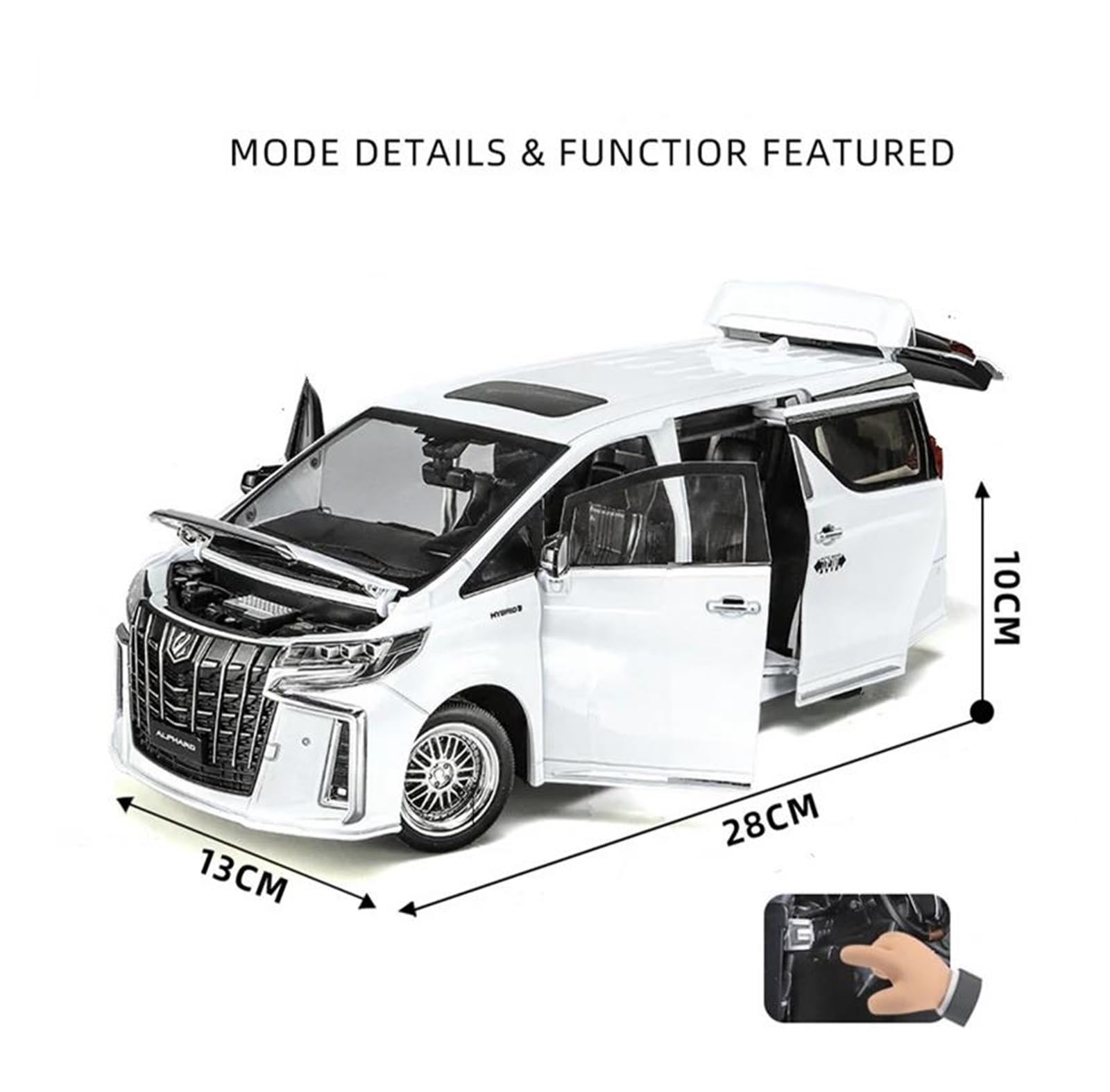 Amazon.co.jp: ダイキャストカー 1:18 トヨタ アルファード MPV