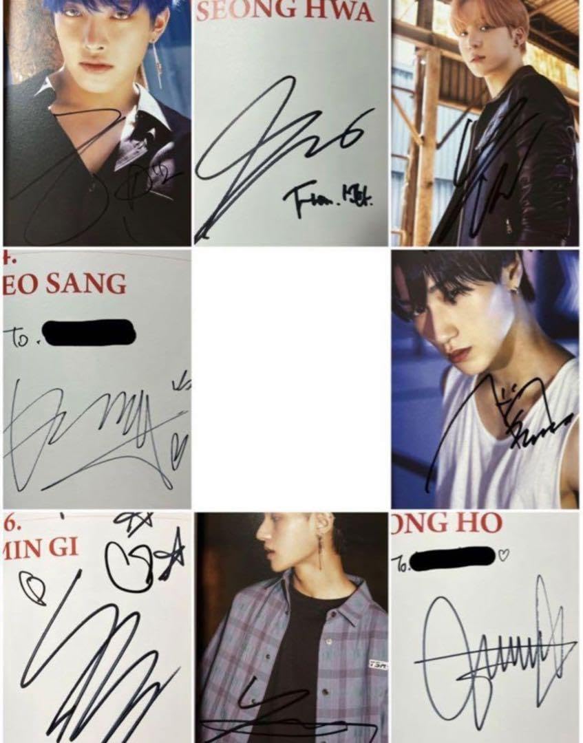 Amazon.co.jp: ATEEZ アチズ 直筆サイン ブックレット アルバム : ホビー