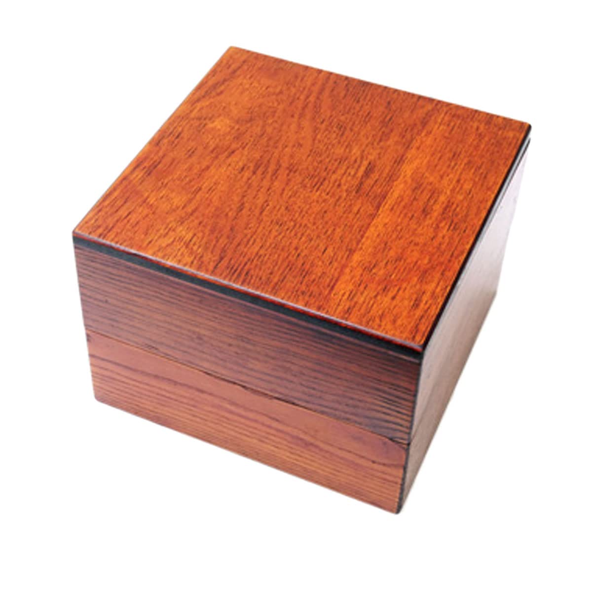 Amazon｜重箱 2段 天然木製 漆塗り 7寸 二段 木目 仕切り付き 和風