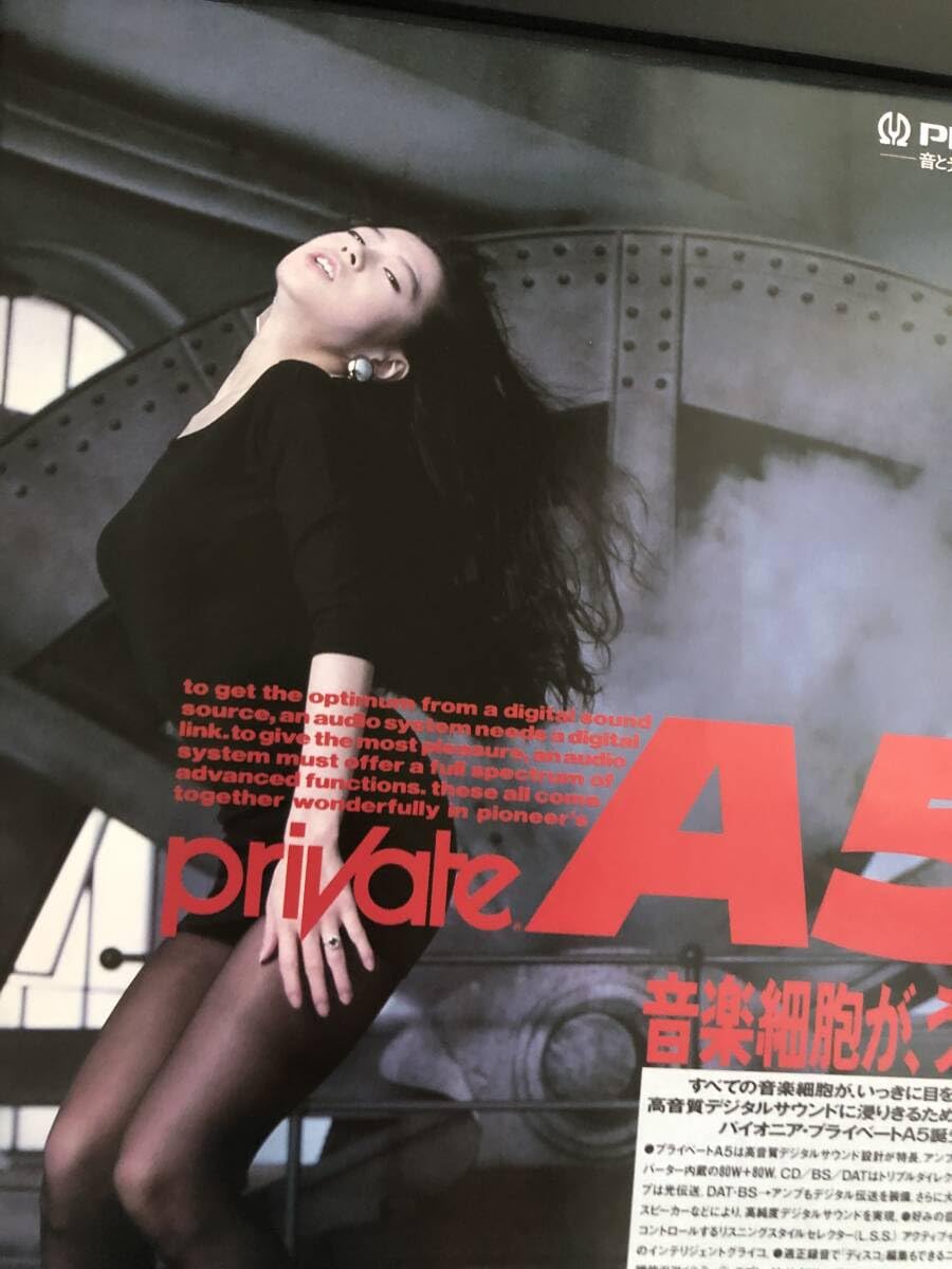 Amazon.co.jp: kj 額装品 中森明菜 パイオニア プライベート 広告 写真