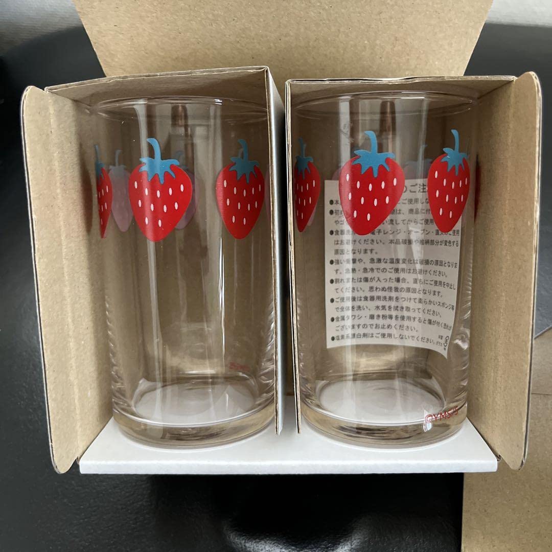 Amazon | 矢沢あい展 いちごのペアグラス NANA ペア 2セット | ノー