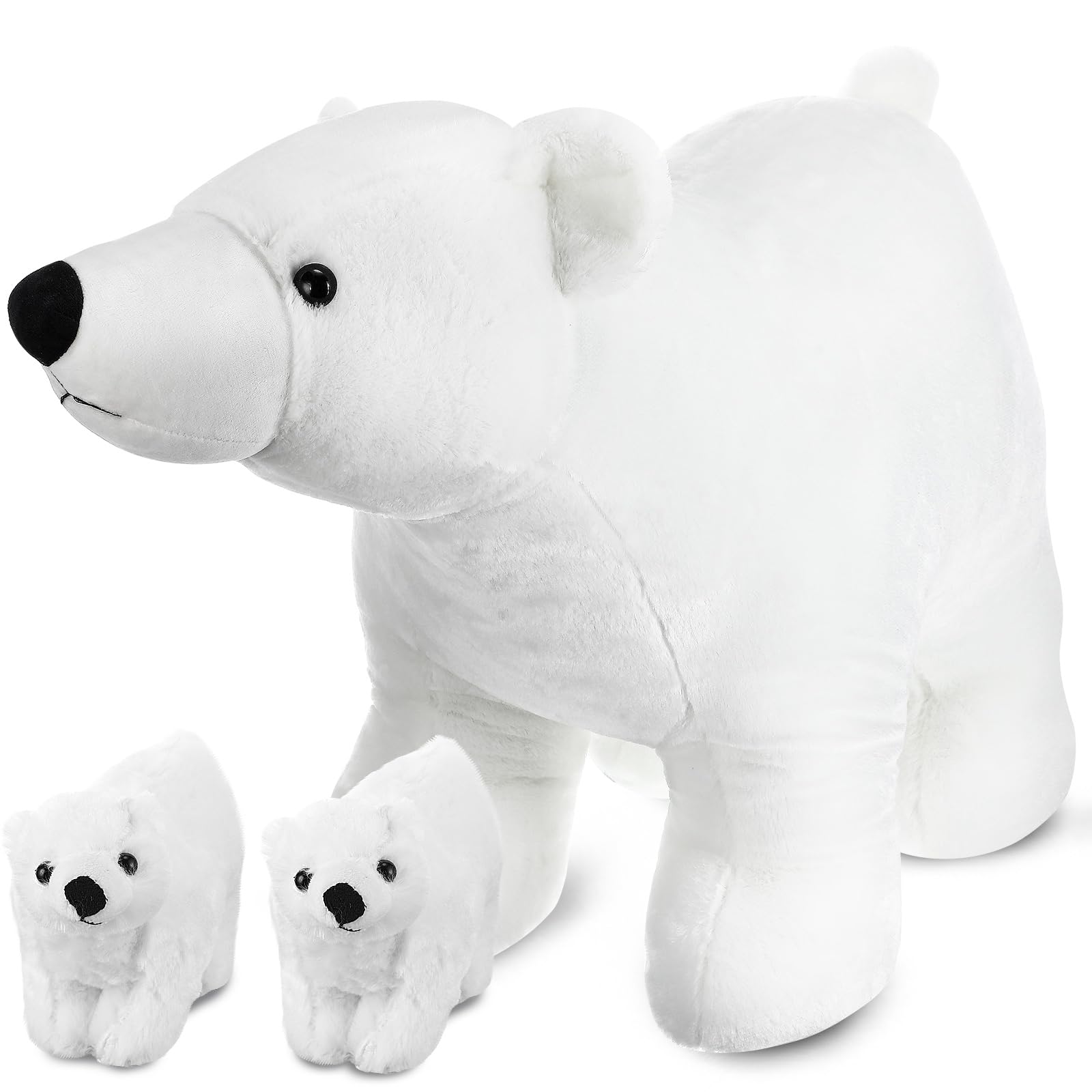 Amazon.co.jp: Libima 3個 30インチ ジャンボシロクマ ぬいぐるみ 長さ
