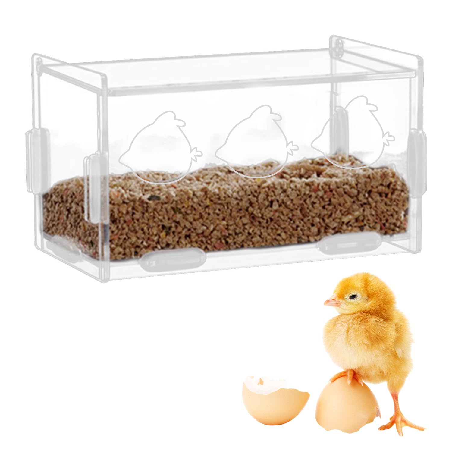 Amazon.co.jp: PAVIKE 散らからない鳥かごフィーダー 透明アクリル食品