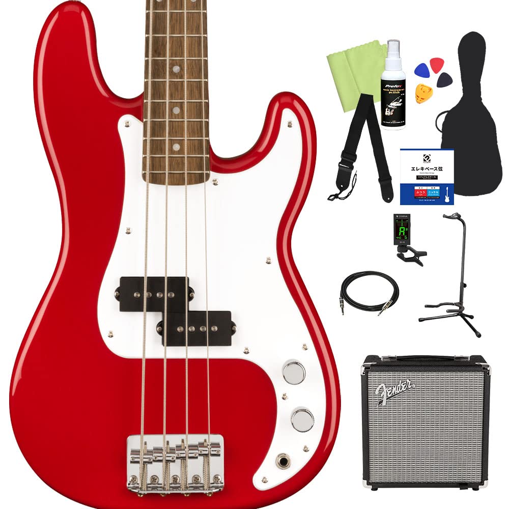 Amazon | Squier by Fender Mini Precision Bass ベース 初心者12点