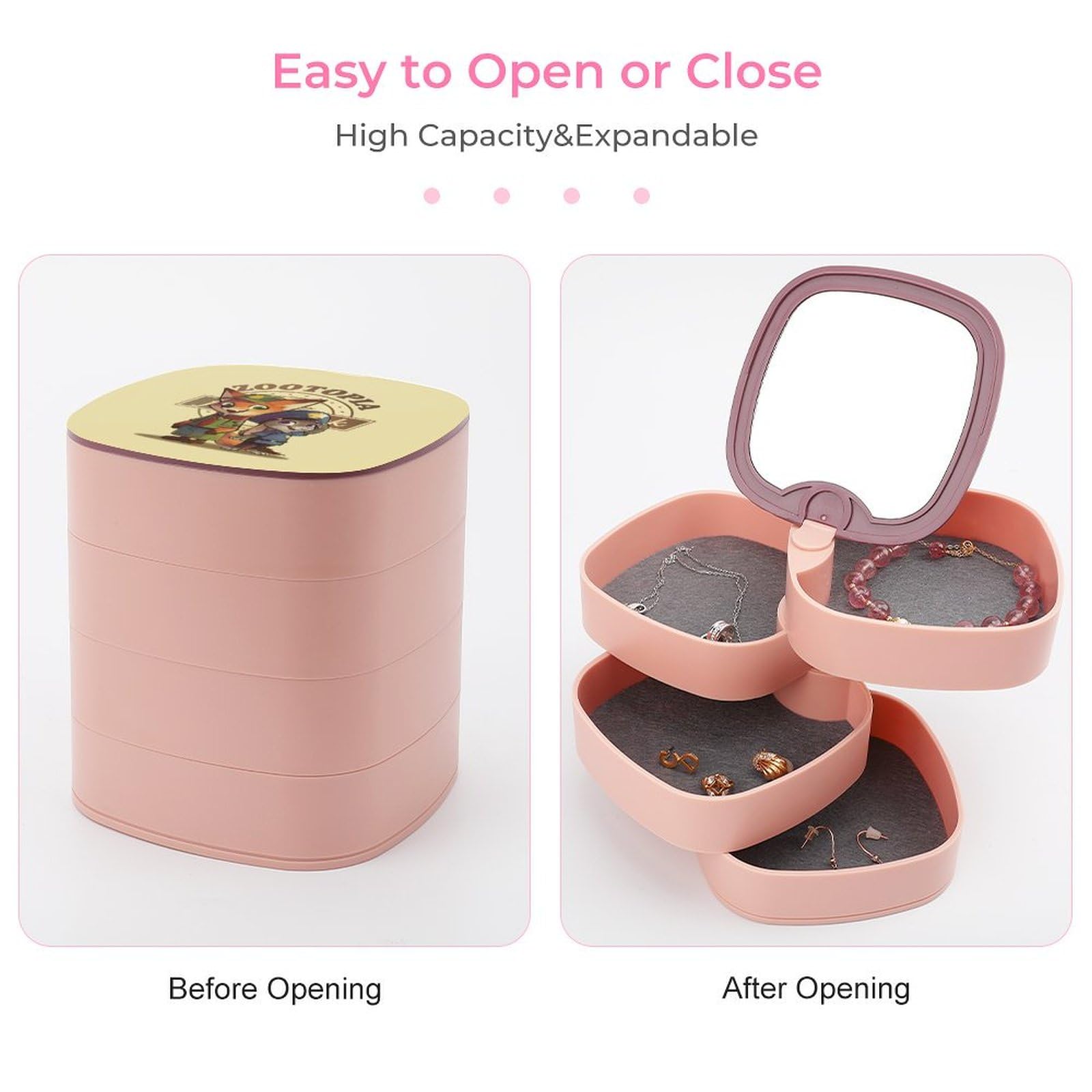 Amazon｜ズートピア ジュディ ニック ジュエリーボックス 4段