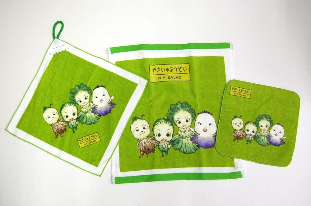 Amazon｜タオル やさいのようせい N.Y.SALAD 日本製 今治 キャラクター