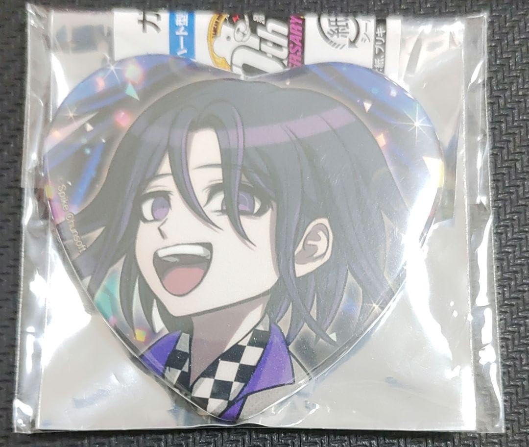 ニューダンガンロンパV3 照れ顔 ハート缶バッジ 王馬小吉 最原終一