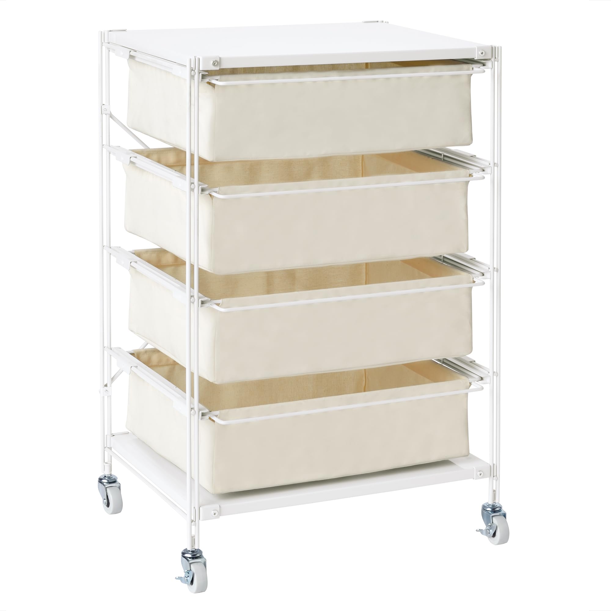 Amazon｜無印良品 スチールユニットシェルフ帆布バスケットセット