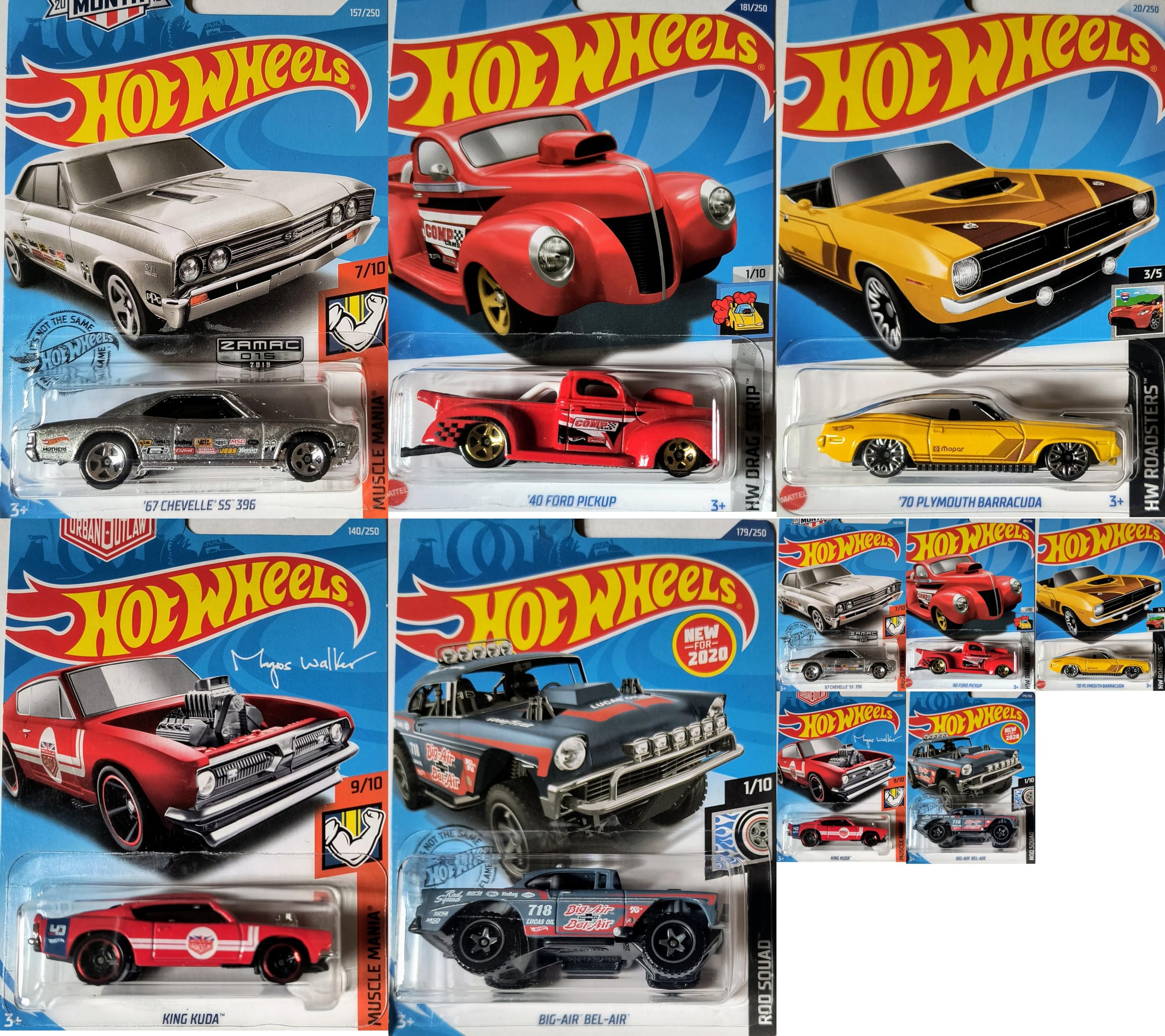 Amazon | Hot Wheels クラシックホットロッド 1:64スケール 5台セット