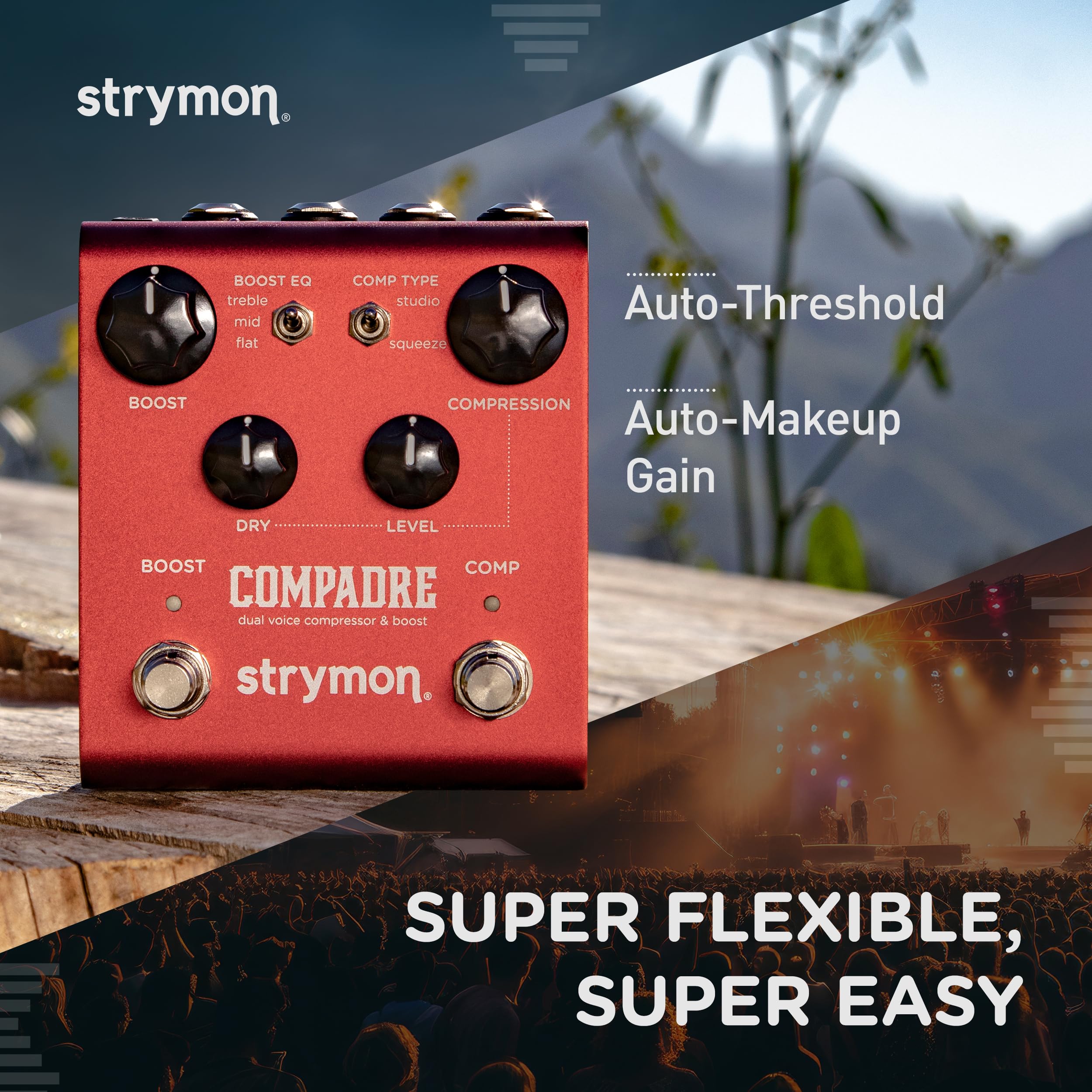 Amazon.com: Strymon Compadre Dual Voice Compressor and Boost