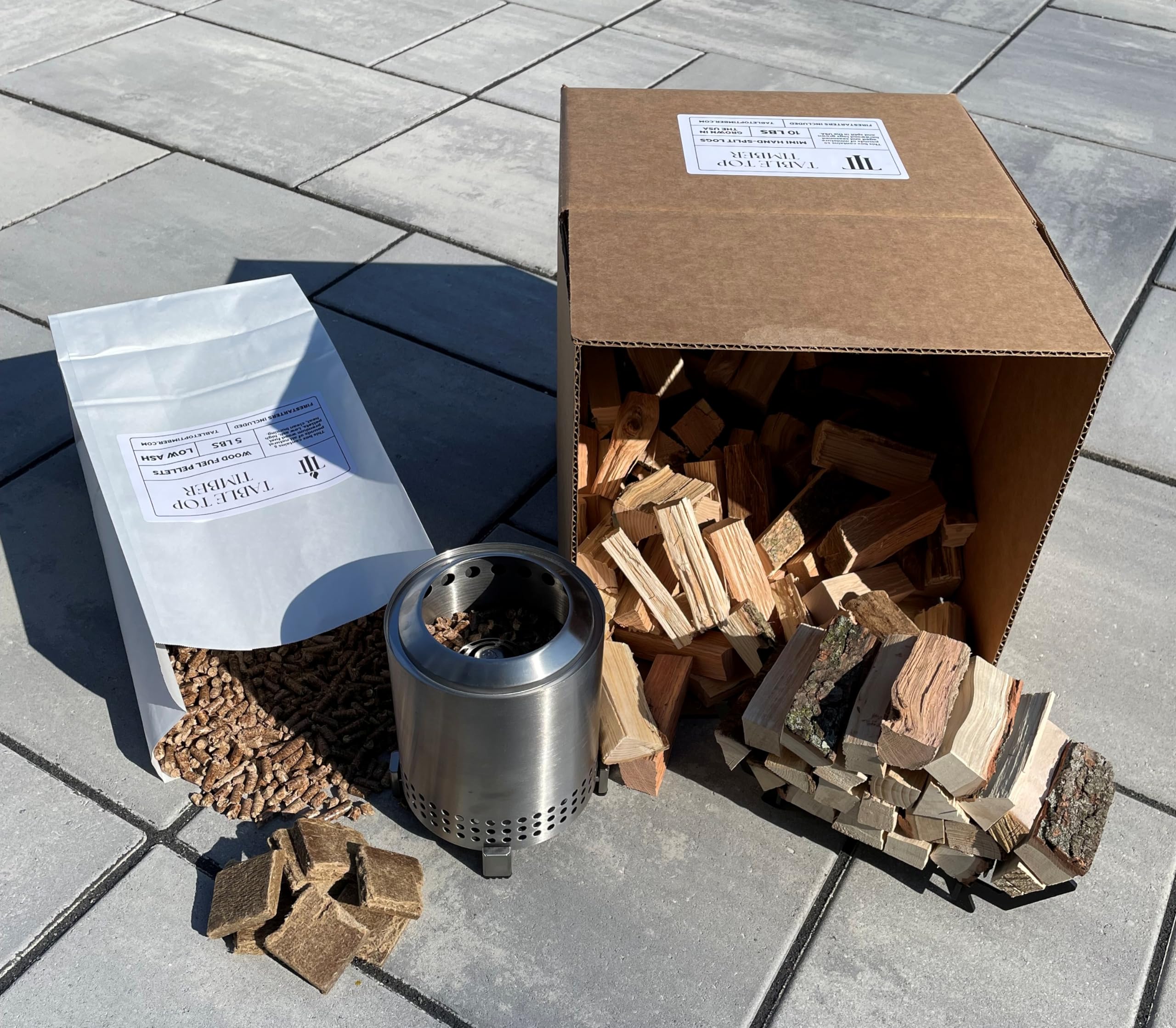 Amazon.com : Mini Firewood, Wood-Fuel pellets, and fire Starters