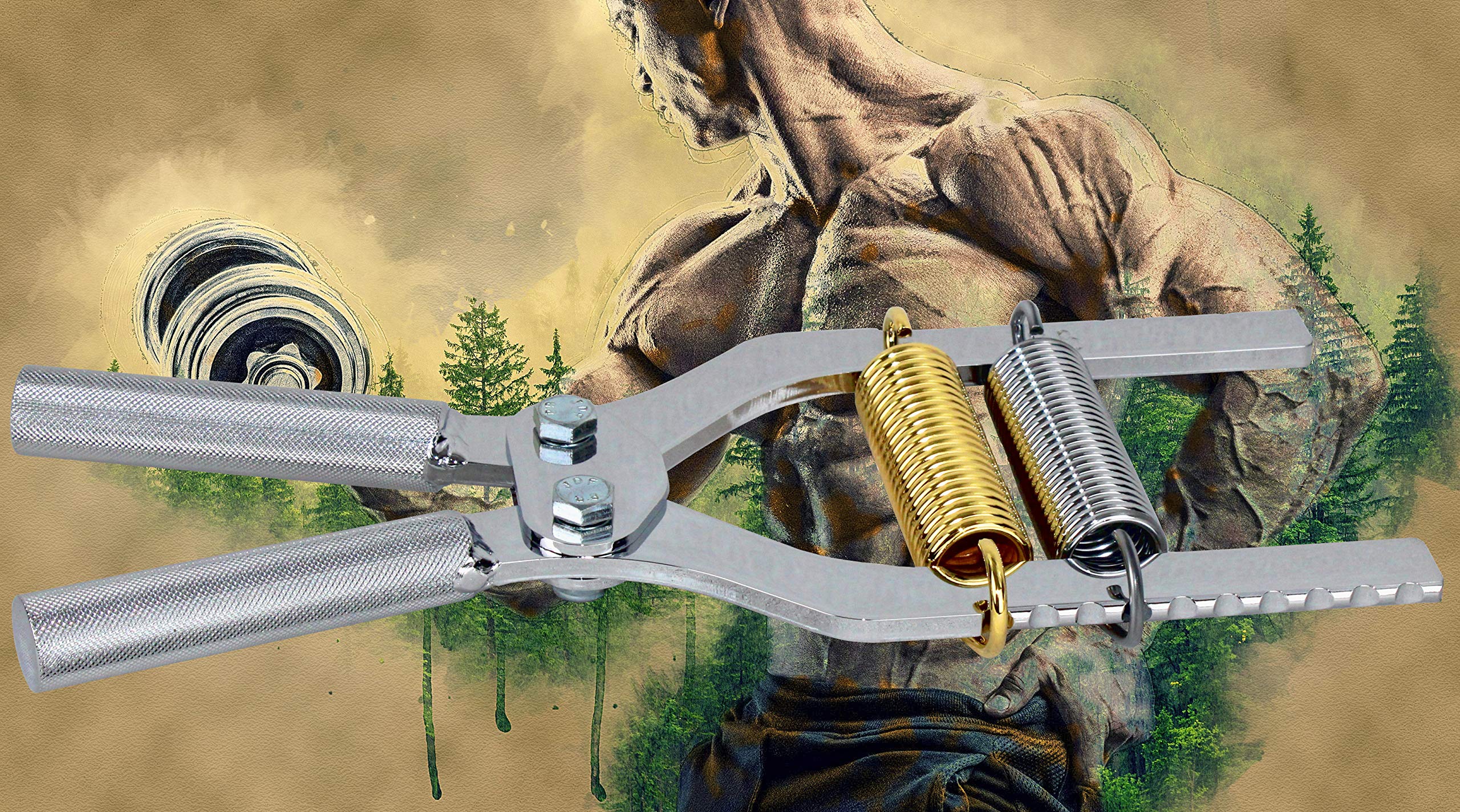 Amazon | Robert Baraban ハンドグリッパー 調節可能 クロム ダブル