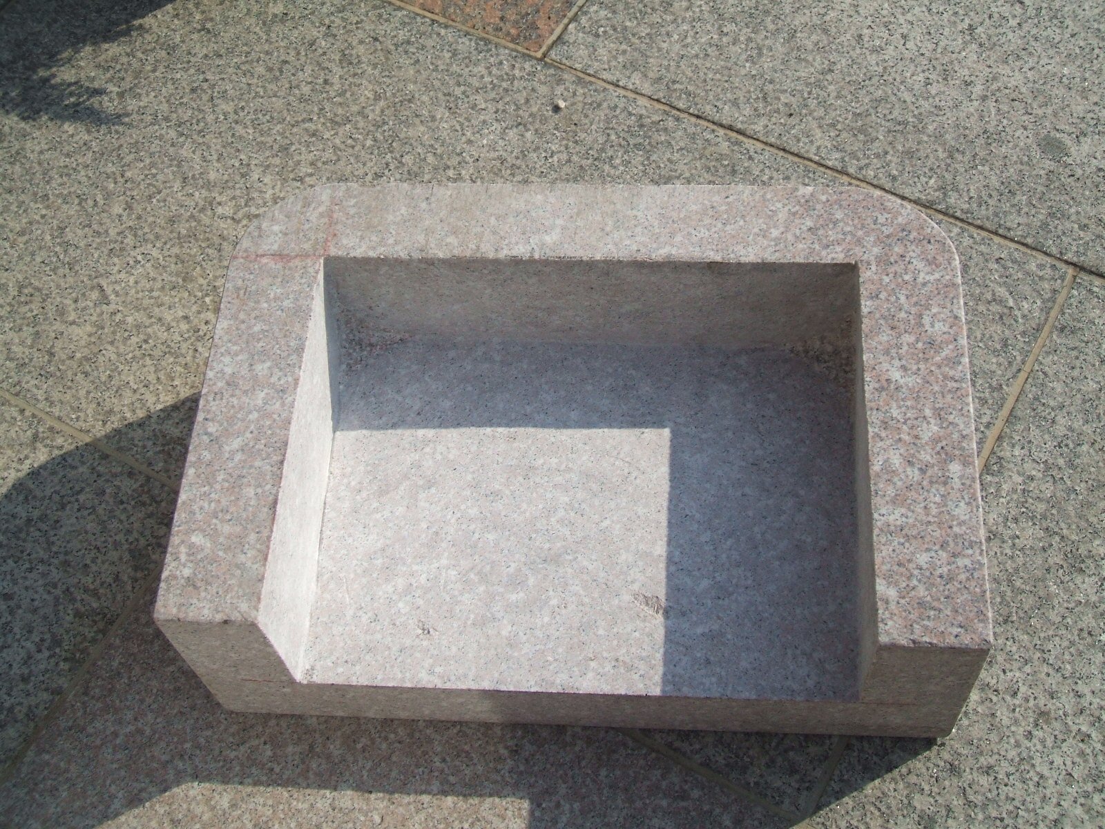 Amazon.co.jp: 沓脱石『御影石』ピンク磨き 縁台 くつぬぎいし 踏石