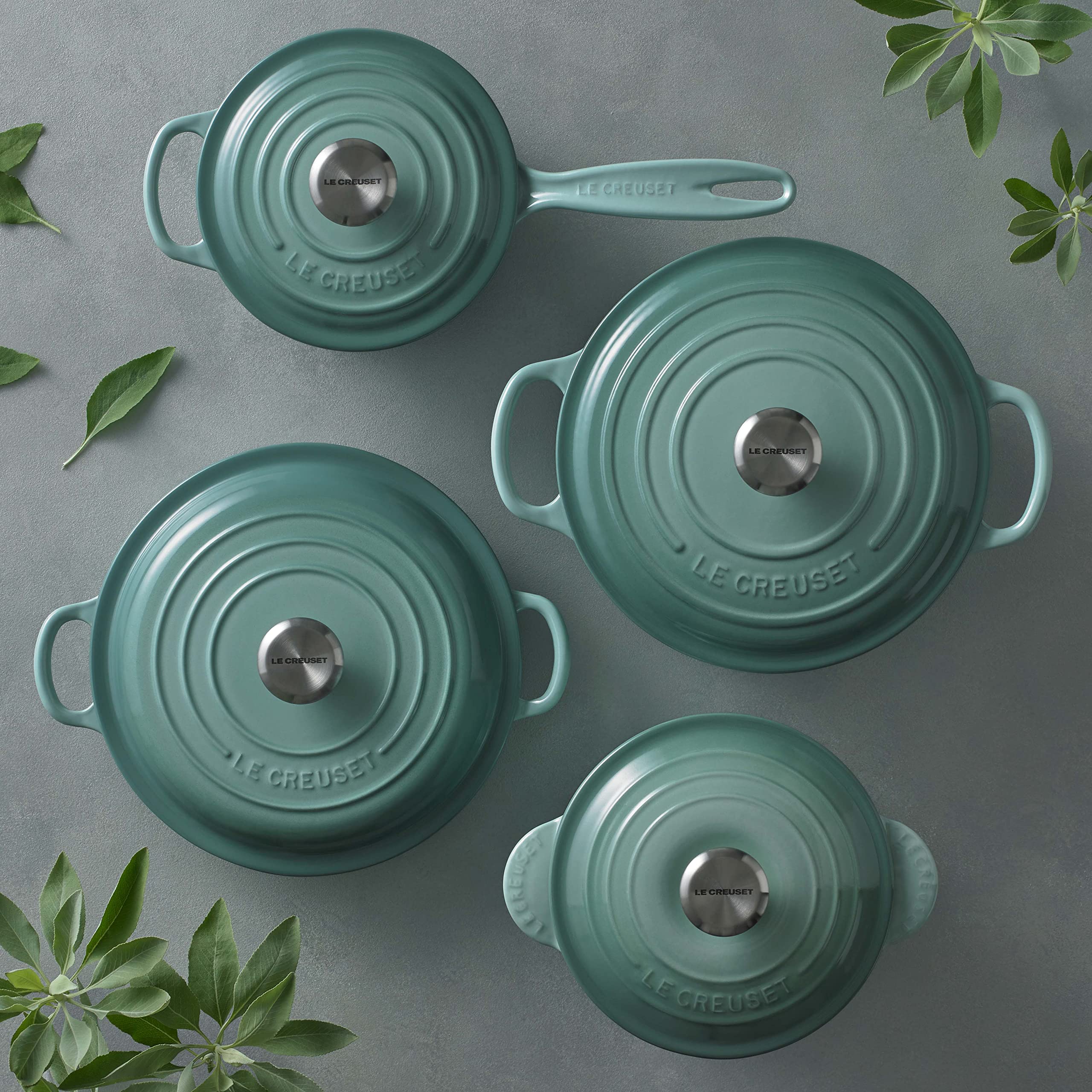 Amazon｜ル・クルーゼ(Le Creuset) 鋳物 ホーロー 片手鍋 シグニチャー